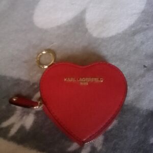 ❤️Karl Lagerfeld Heart Coin Purse in Red❤️